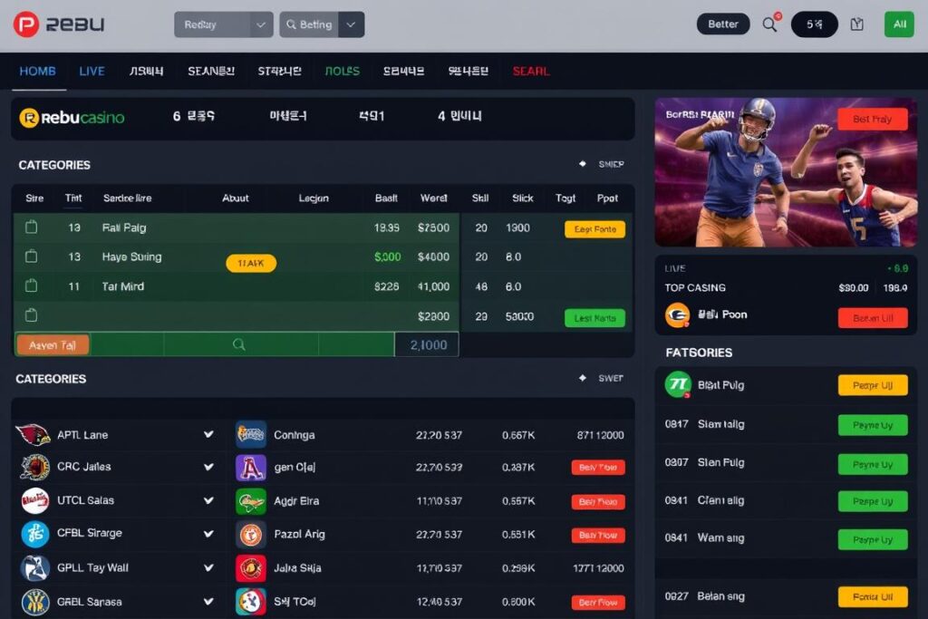 스포츠 베팅 인터페이스